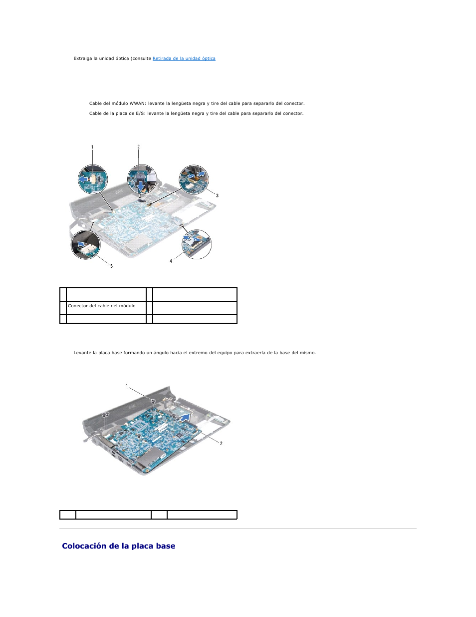 Colocación de la placa base | Dell Studio 1450 (Mid 2009) User Manual | Page 44 / 48