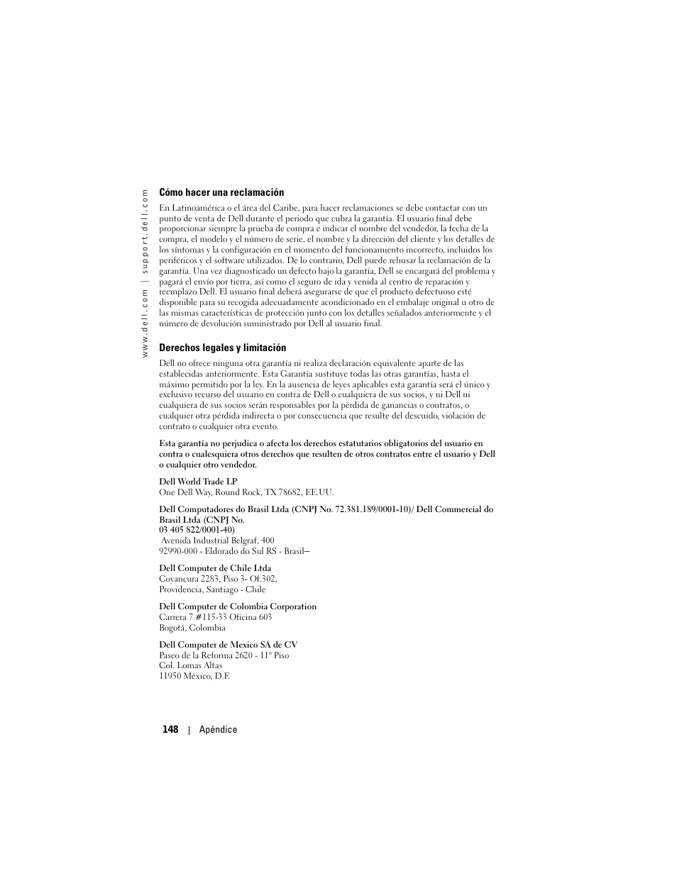 Dell AXIM X3 User Manual | Page 148 / 158