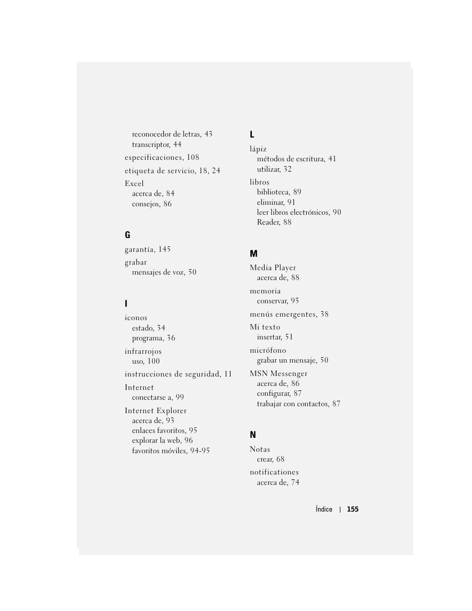 Dell AXIM X3 User Manual | Page 155 / 158