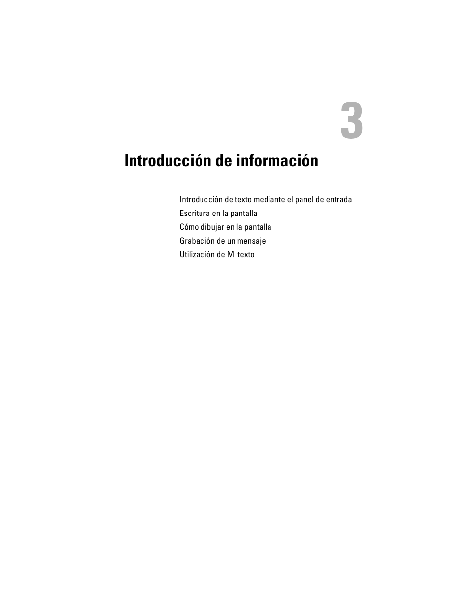 Introducción de información, 3 introducción de información | Dell AXIM X3 User Manual | Page 41 / 158