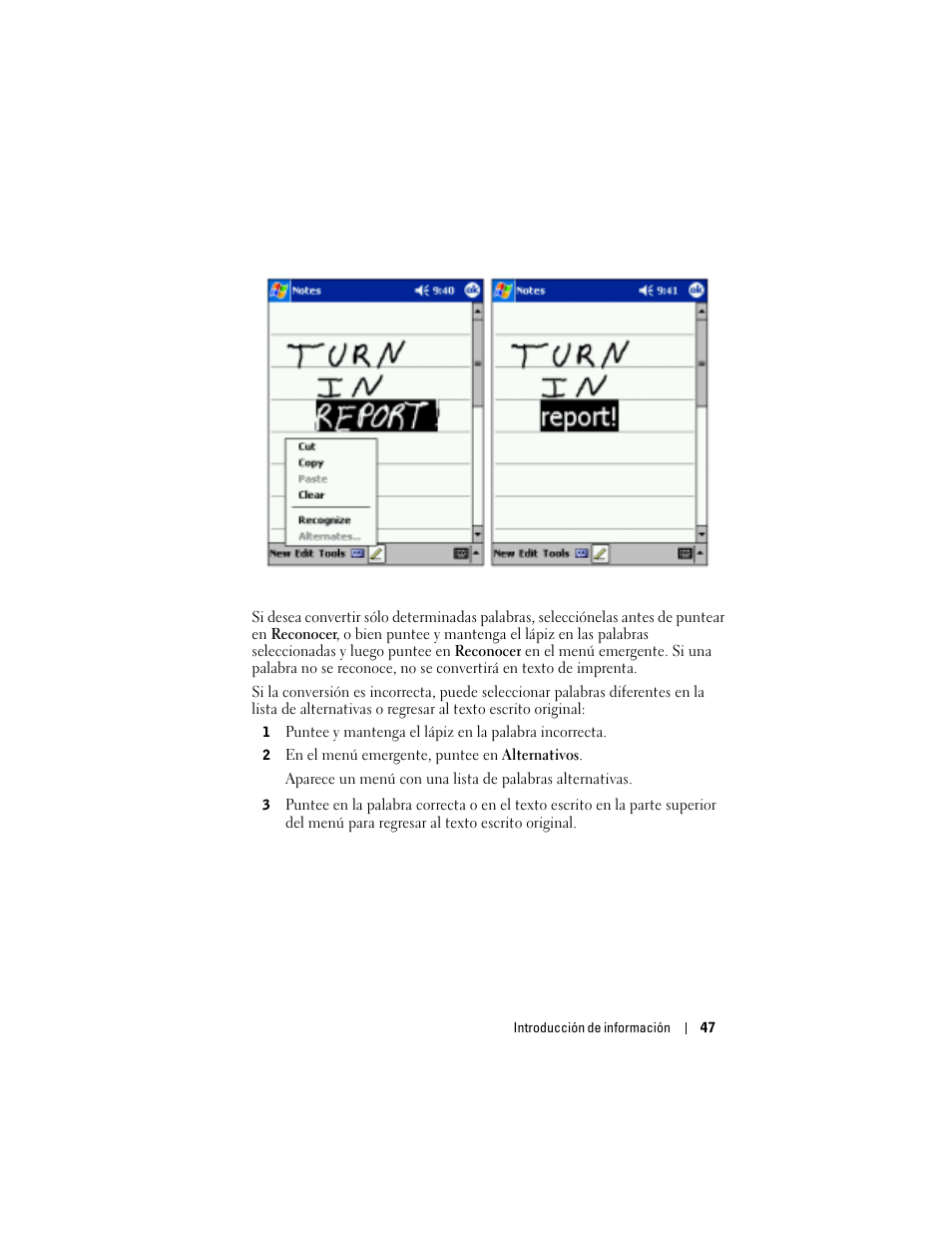 Dell AXIM X3 User Manual | Page 47 / 158