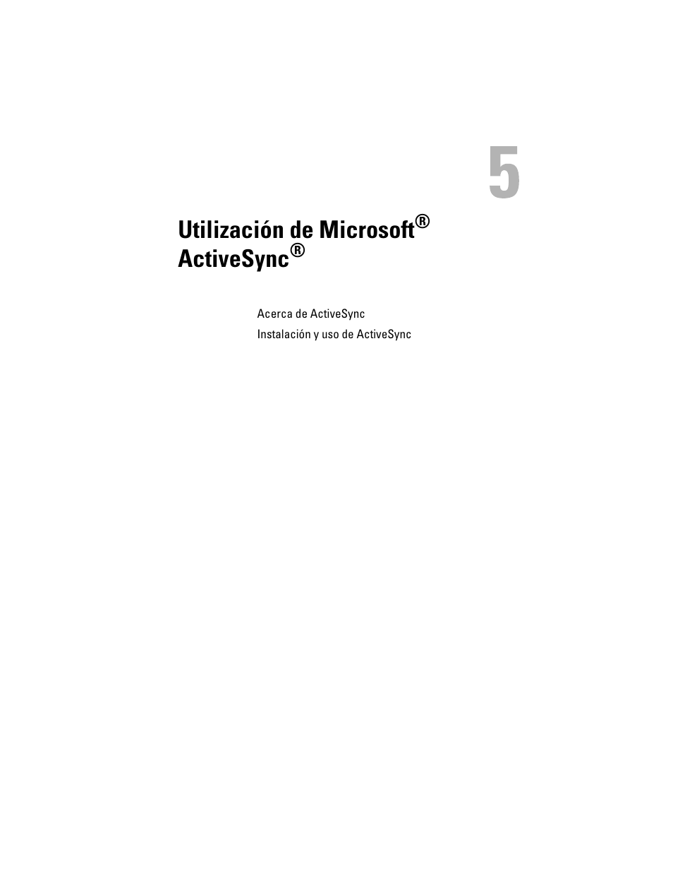 Utilización de microsoft® activesync, Utilización de microsoft, Activesync | Dell AXIM X3 User Manual | Page 57 / 158