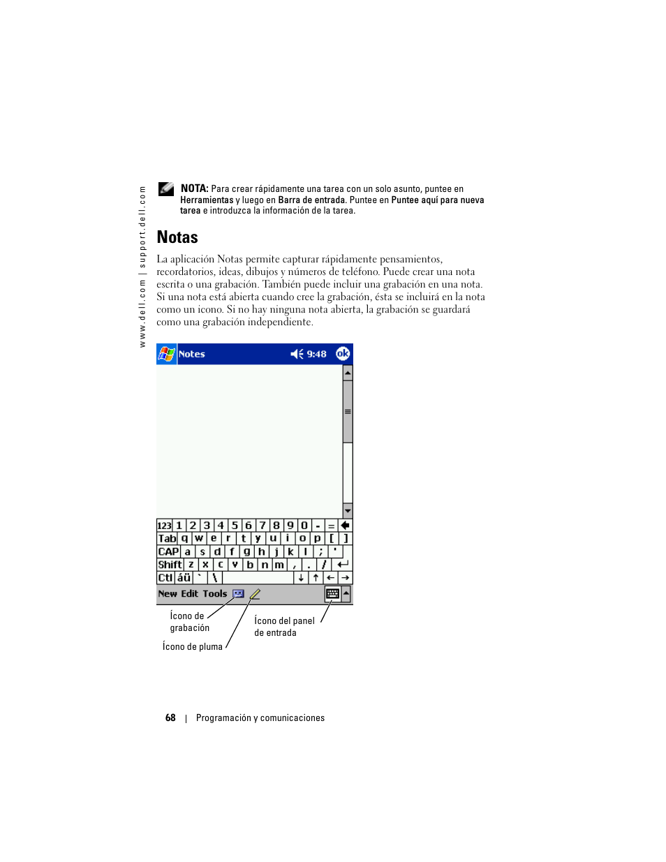 Notas | Dell AXIM X3 User Manual | Page 68 / 158