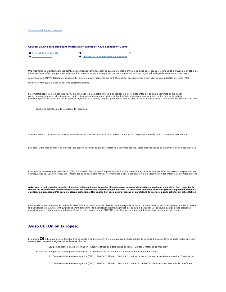 Notificaciones reglamentarias, Aviso ce (unión europea) | Dell Inspiron 300m User Manual | Page 16 / 21
