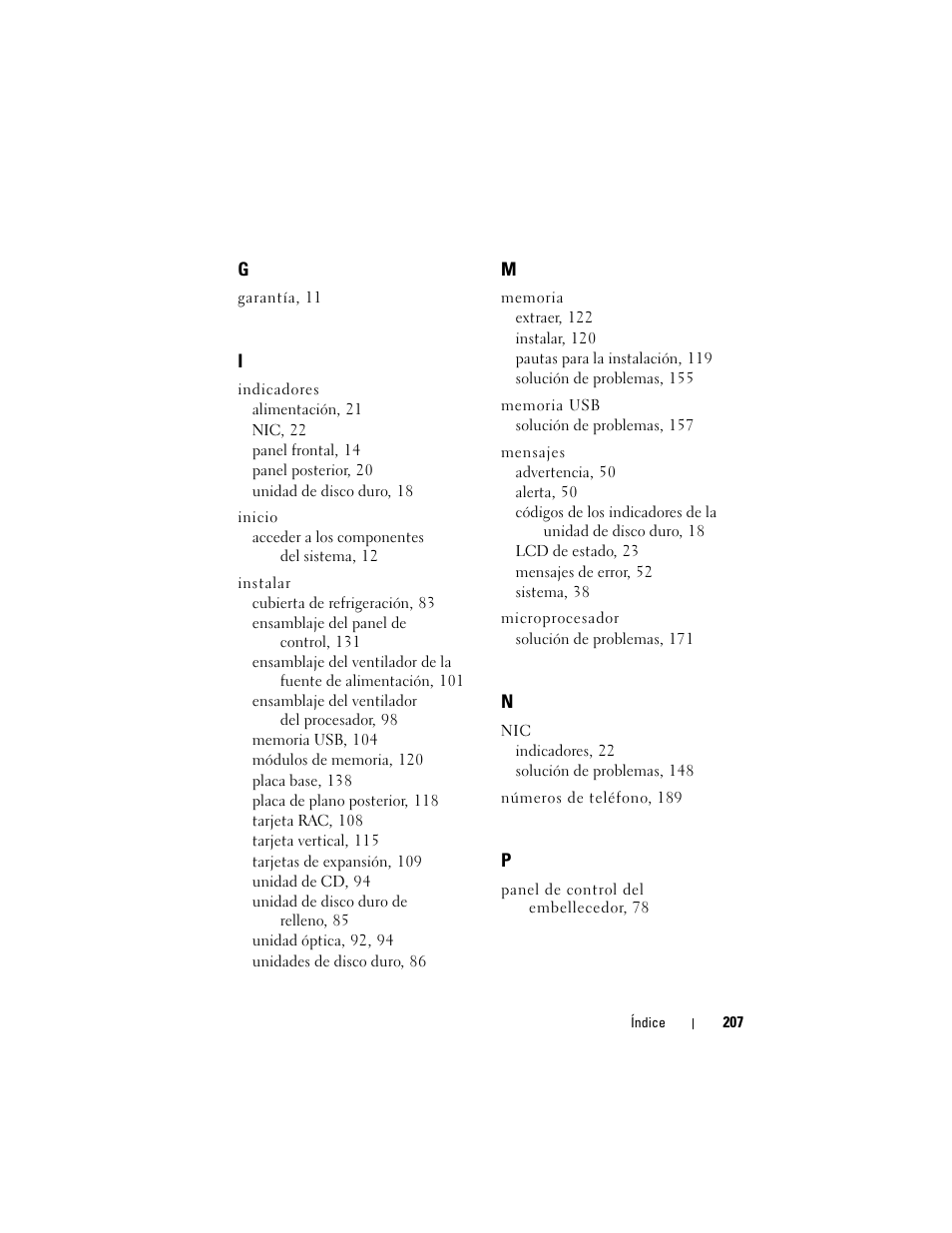 Dell PowerEdge R300 User Manual | Page 207 / 210