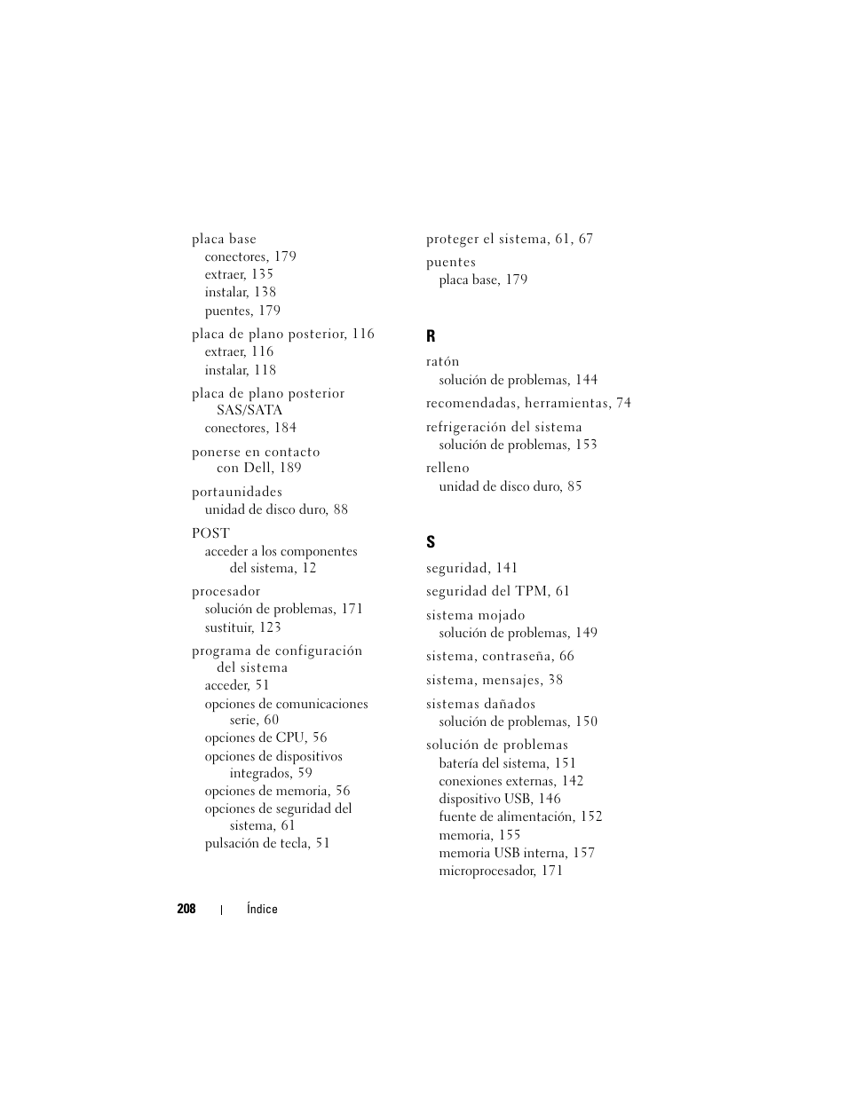 Dell PowerEdge R300 User Manual | Page 208 / 210