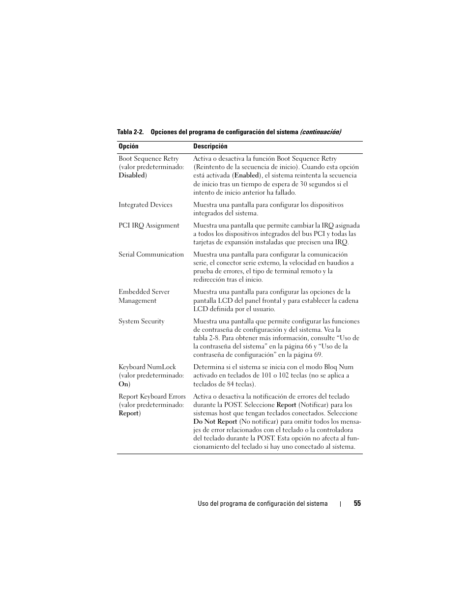 Dell PowerEdge R300 User Manual | Page 55 / 210