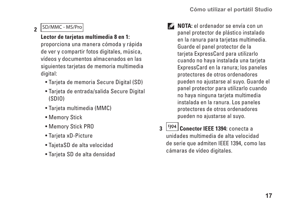 Dell Studio 1435 (Late 2008) User Manual | Page 17 / 84
