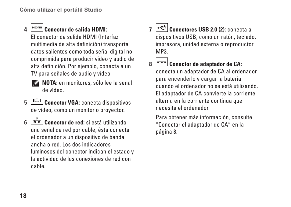 Dell Studio 1435 (Late 2008) User Manual | Page 18 / 84