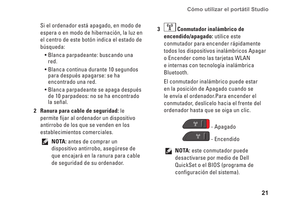 Dell Studio 1435 (Late 2008) User Manual | Page 21 / 84