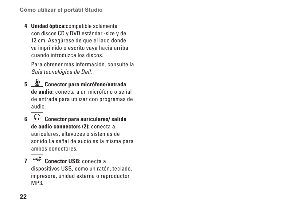 Dell Studio 1435 (Late 2008) User Manual | Page 22 / 84