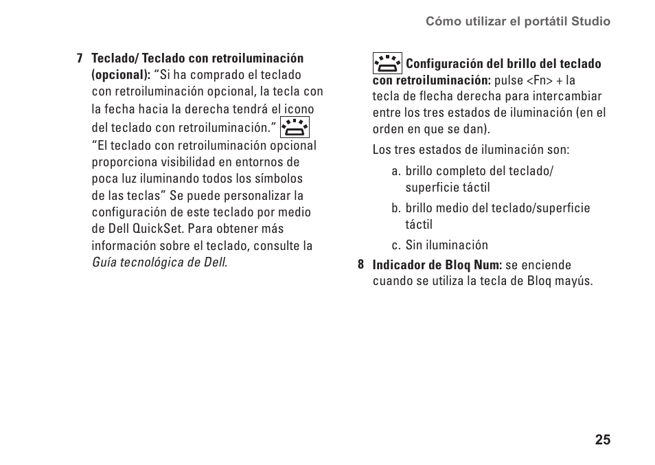 Dell Studio 1435 (Late 2008) User Manual | Page 25 / 84