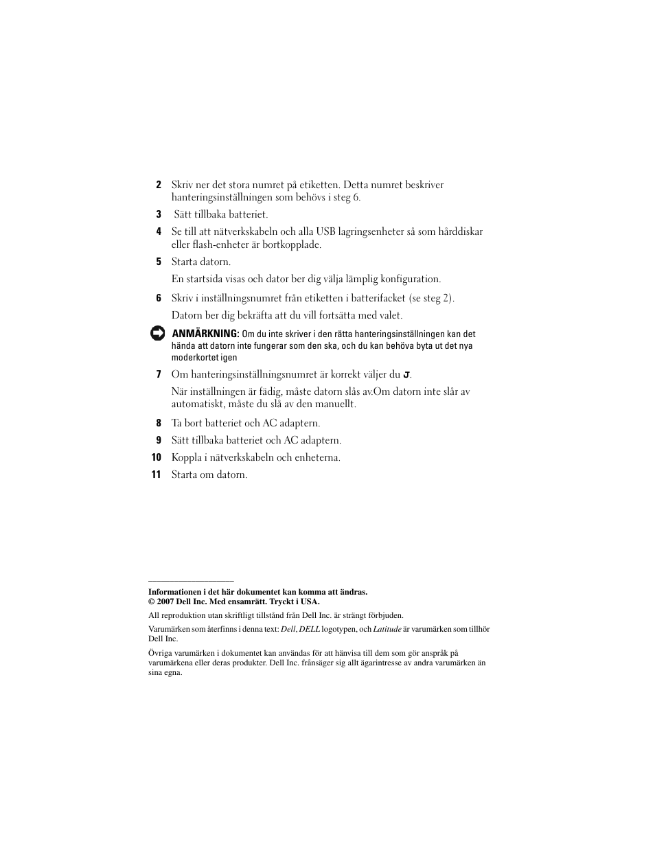 Dell Latitude D630C (Late 2008) User Manual | Page 26 / 38