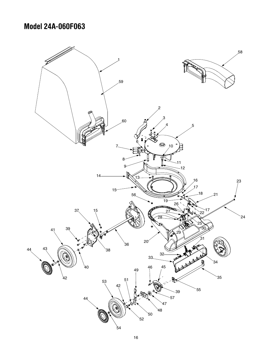 Troy-Bilt 24A-060F063 User Manual | Page 16 / 20