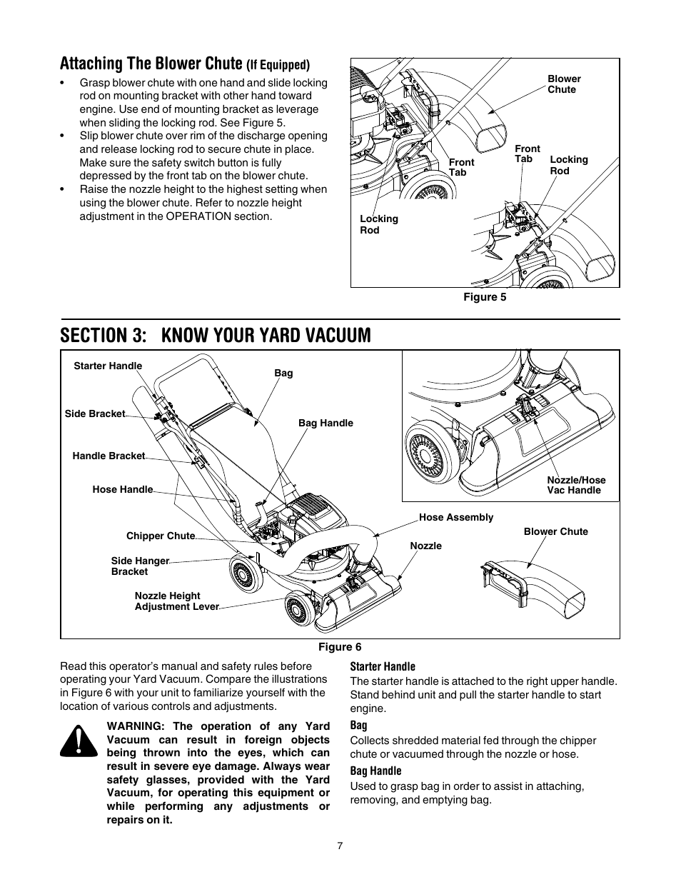 Attaching the blower chute | Troy-Bilt 24A-060F063 User Manual | Page 7 / 20