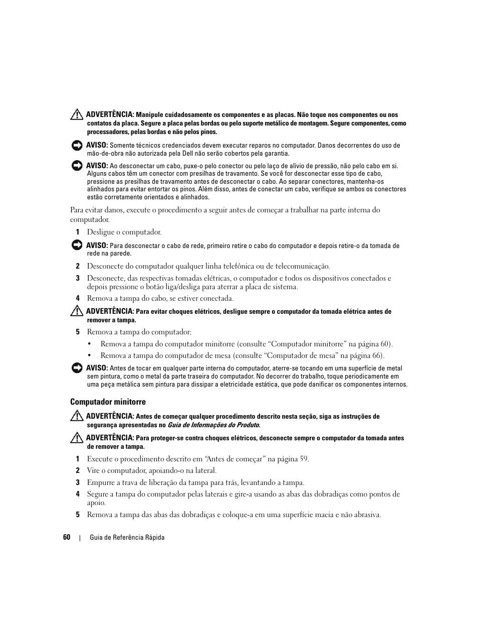 Computador minitorre | Dell OptiPlex 210L User Manual | Page 60 / 130