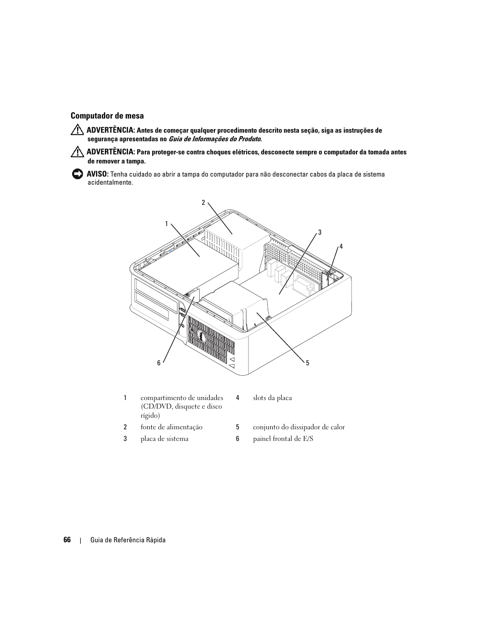 Computador de mesa | Dell OptiPlex 210L User Manual | Page 66 / 130