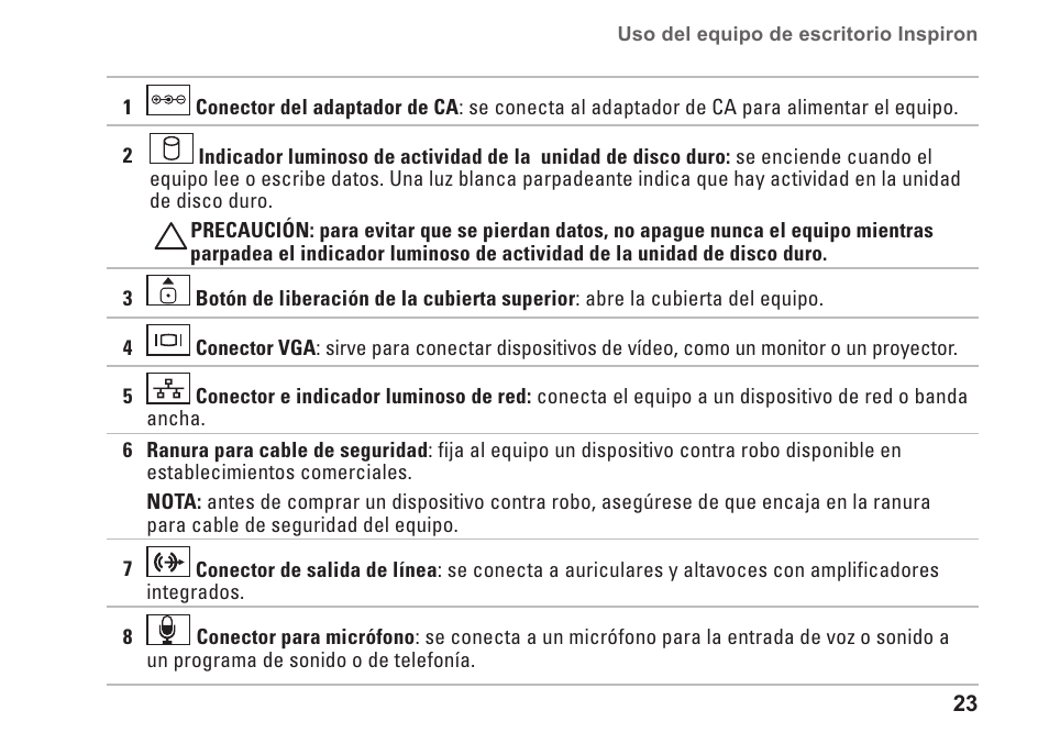 Dell Inspiron Zino (300, Late 2009) User Manual | Page 25 / 82