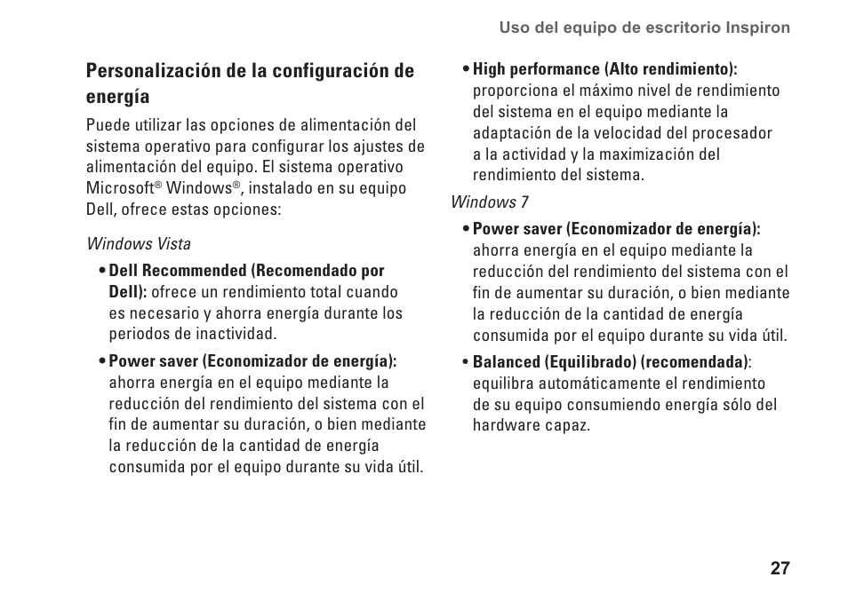 Dell Inspiron Zino (300, Late 2009) User Manual | Page 29 / 82