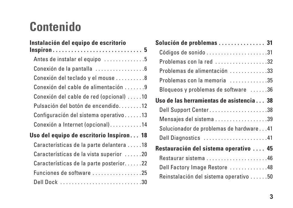 Dell Inspiron Zino (300, Late 2009) User Manual | Page 5 / 82