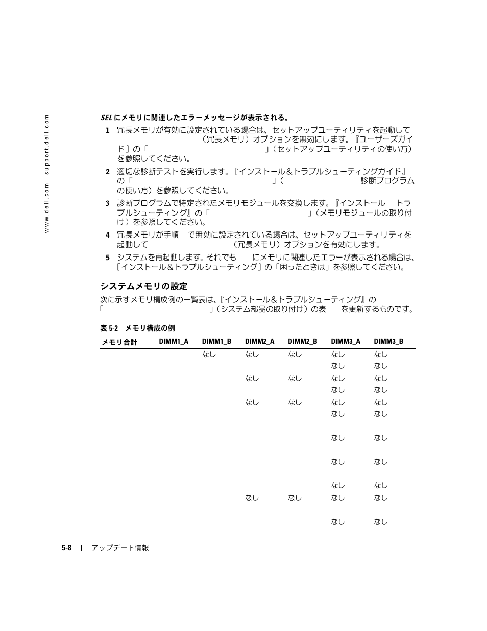 システムメモリの設定 | Dell PowerEdge 1850 User Manual | Page 42 / 58
