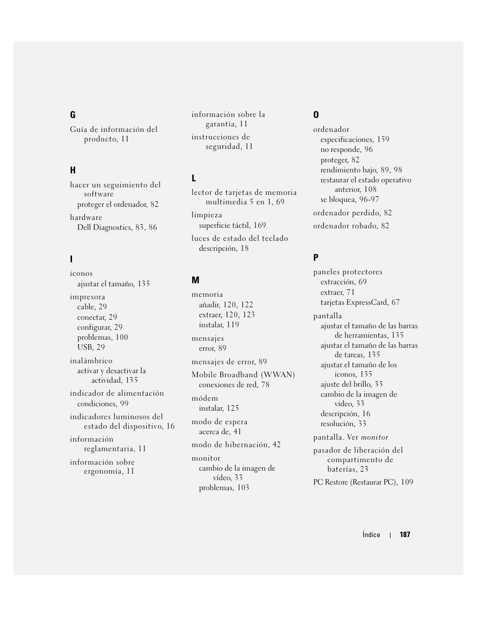 Dell Inspiron 640M User Manual | Page 187 / 190