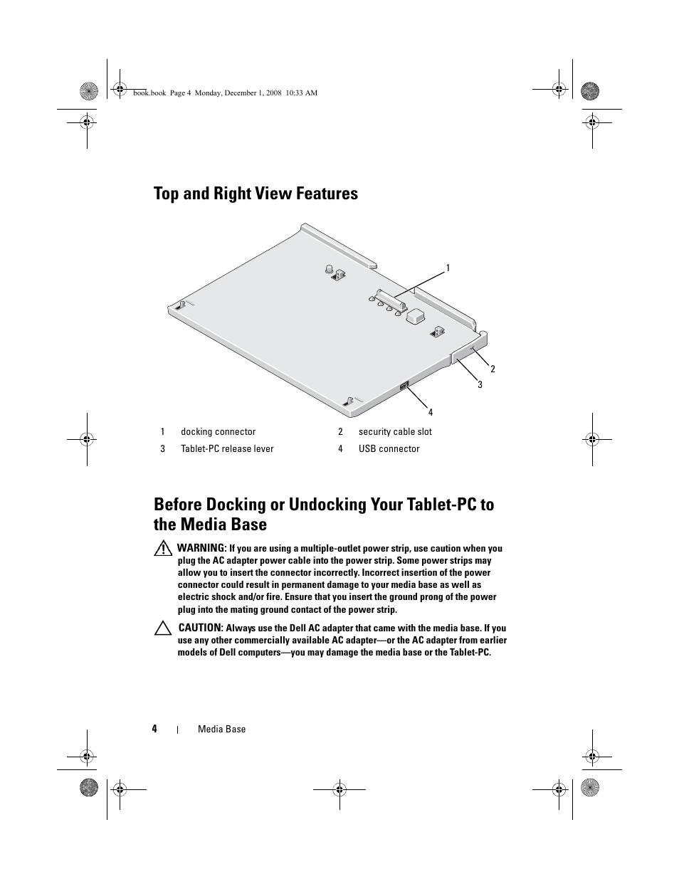 Dell Latitude XT2 (Early 2009) User Manual | Page 6 / 48