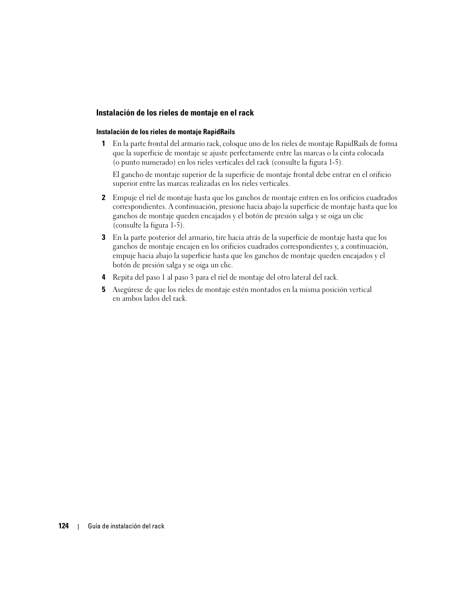 Instalación de los rieles de montaje en el rack | Dell PowerEdge 860 User Manual | Page 126 / 142