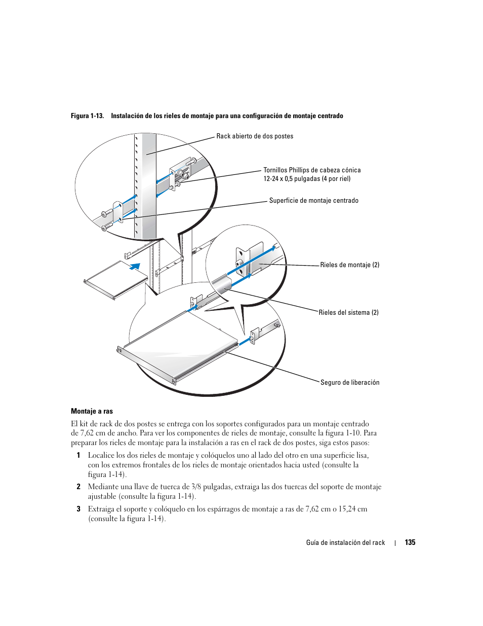 Figura 1-13, Iel de montaje (consulte la figura 1-13), Consulte la figura 1-13) | Dell PowerEdge 860 User Manual | Page 137 / 142