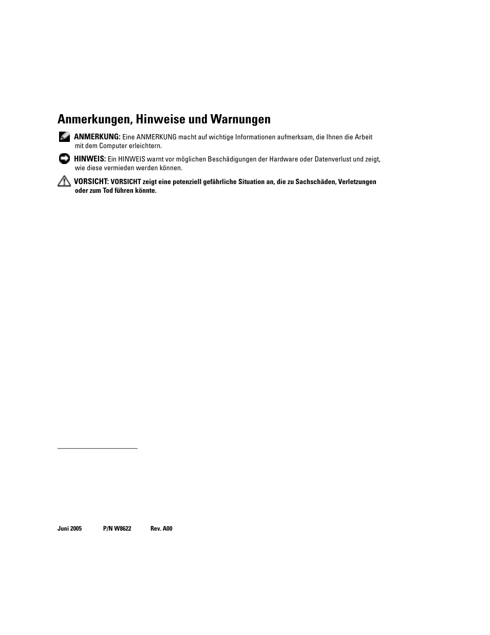 Anmerkungen, hinweise und warnungen | Dell PowerEdge 860 User Manual | Page 60 / 142