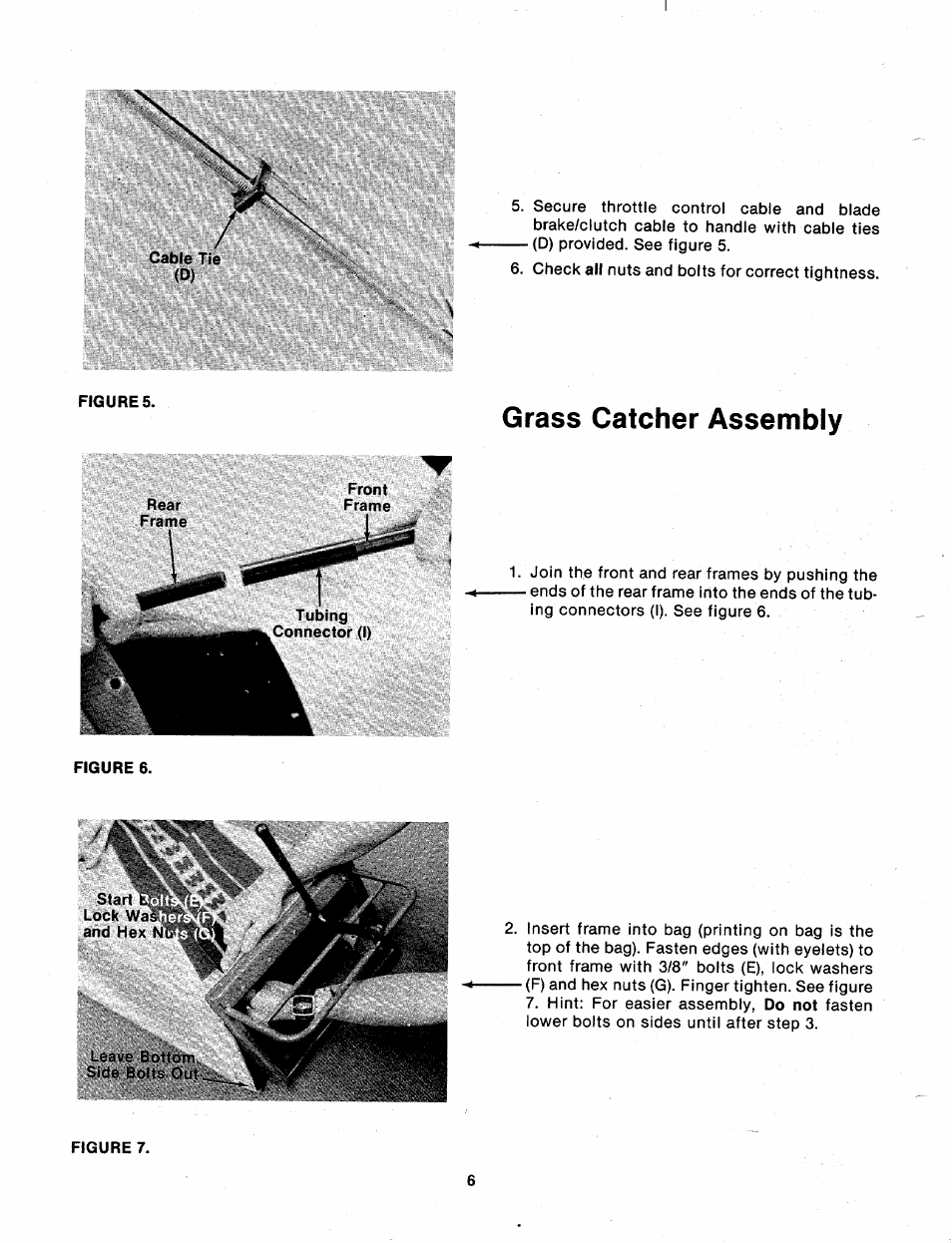 Grass catcher assembly | Bolens 111-338A User Manual | Page 6 / 22