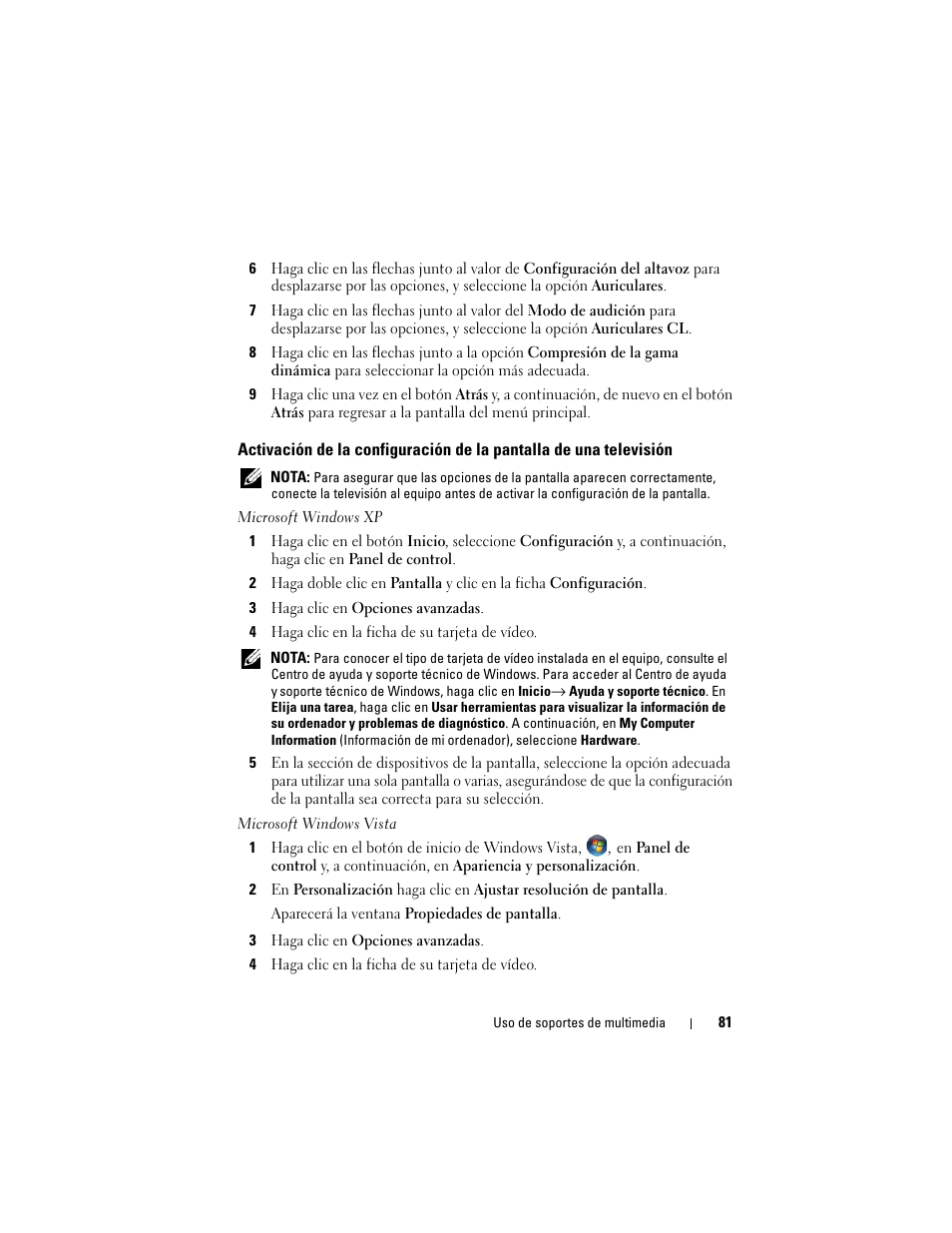 Dell Latitude D530 (Early 2008) User Manual | Page 81 / 192
