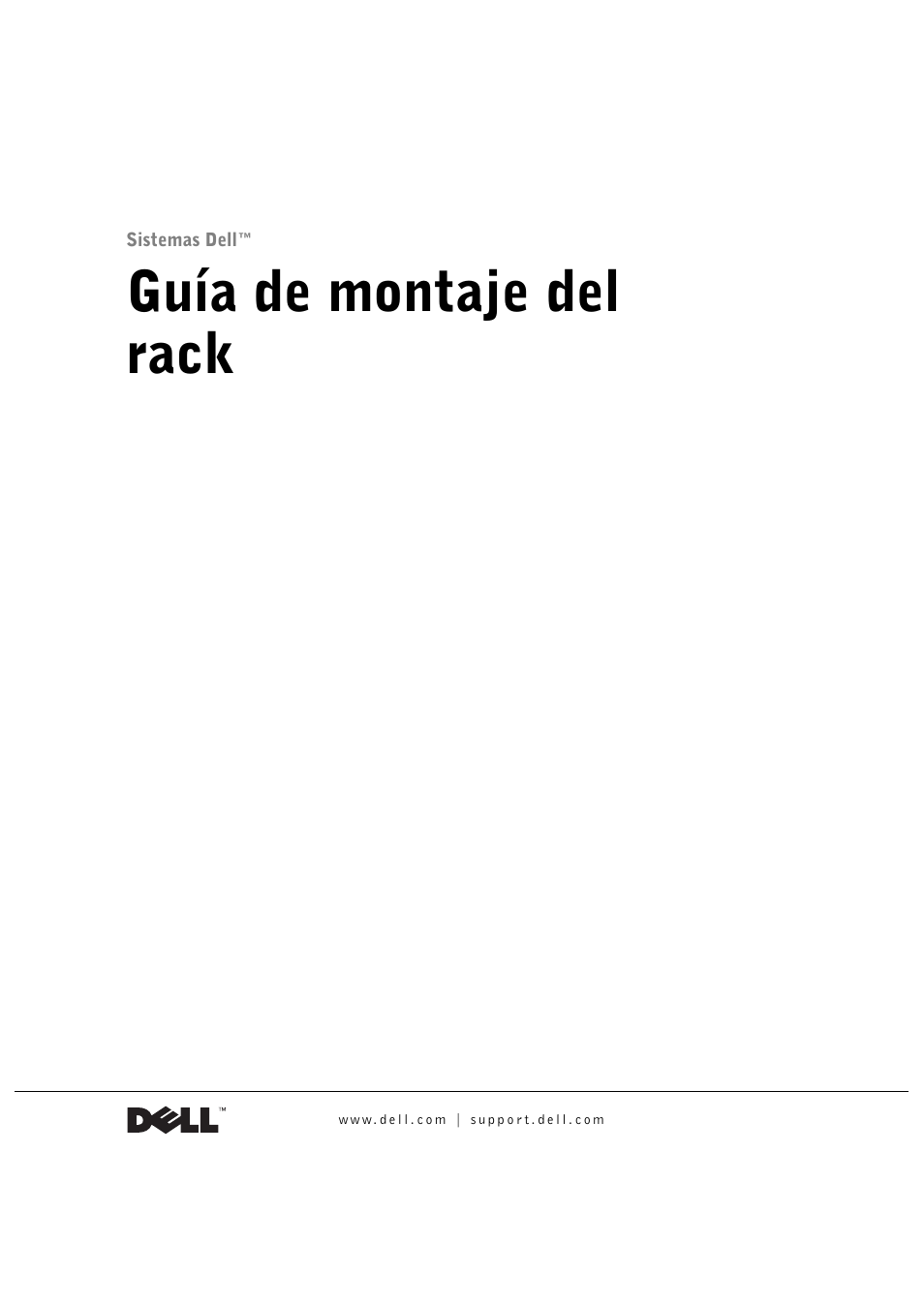 Guía de montaje del rack | Dell PowerVault 770N (Deskside NAS Appliance) User Manual | Page 103 / 126