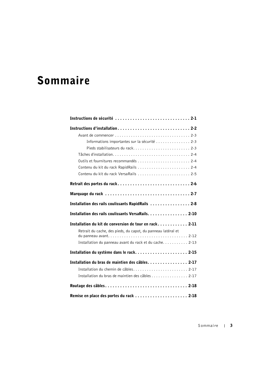 Sommaire | Dell PowerVault 770N (Deskside NAS Appliance) User Manual | Page 29 / 126