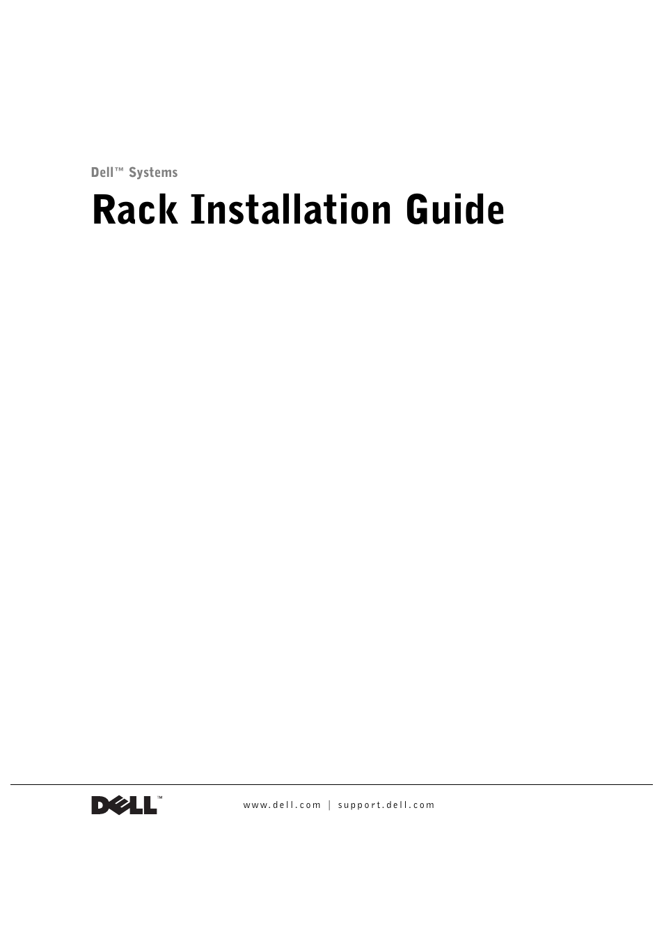 Rack installation guide, D4fll | Dell PowerVault 770N (Deskside NAS Appliance) User Manual | Page 3 / 126