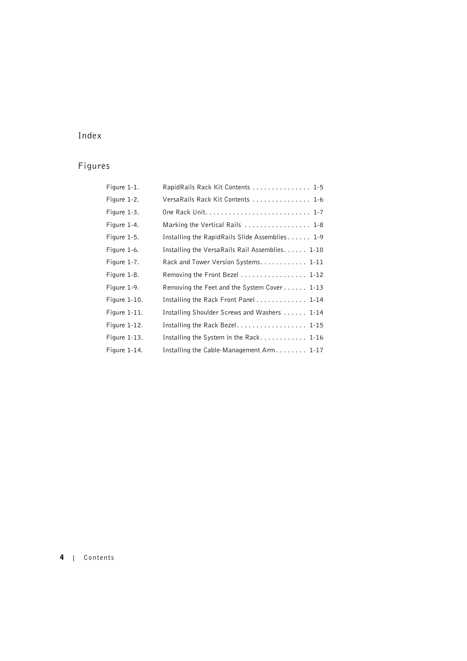 Index figures | Dell PowerVault 770N (Deskside NAS Appliance) User Manual | Page 6 / 126