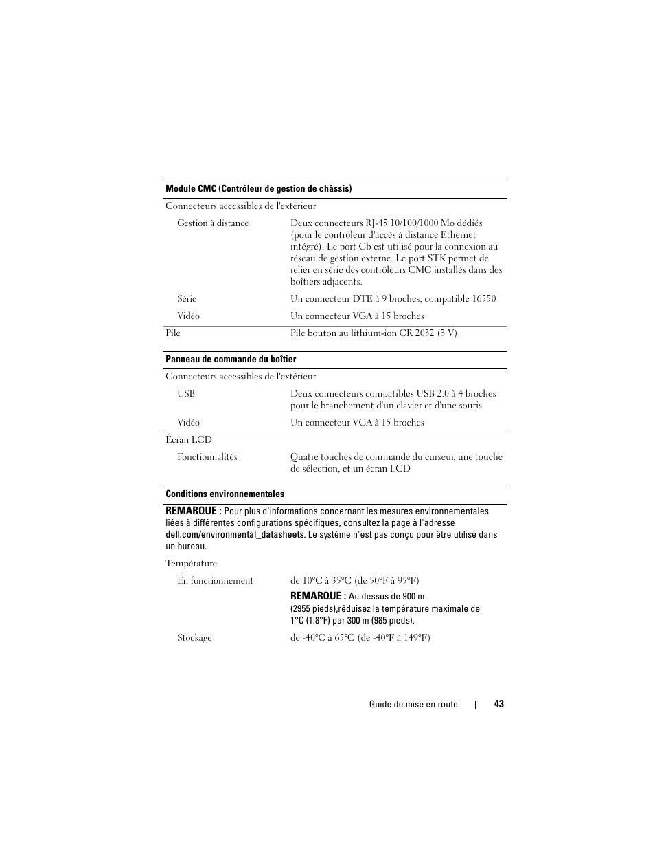 Dell PowerEdge M610 User Manual | Page 45 / 92