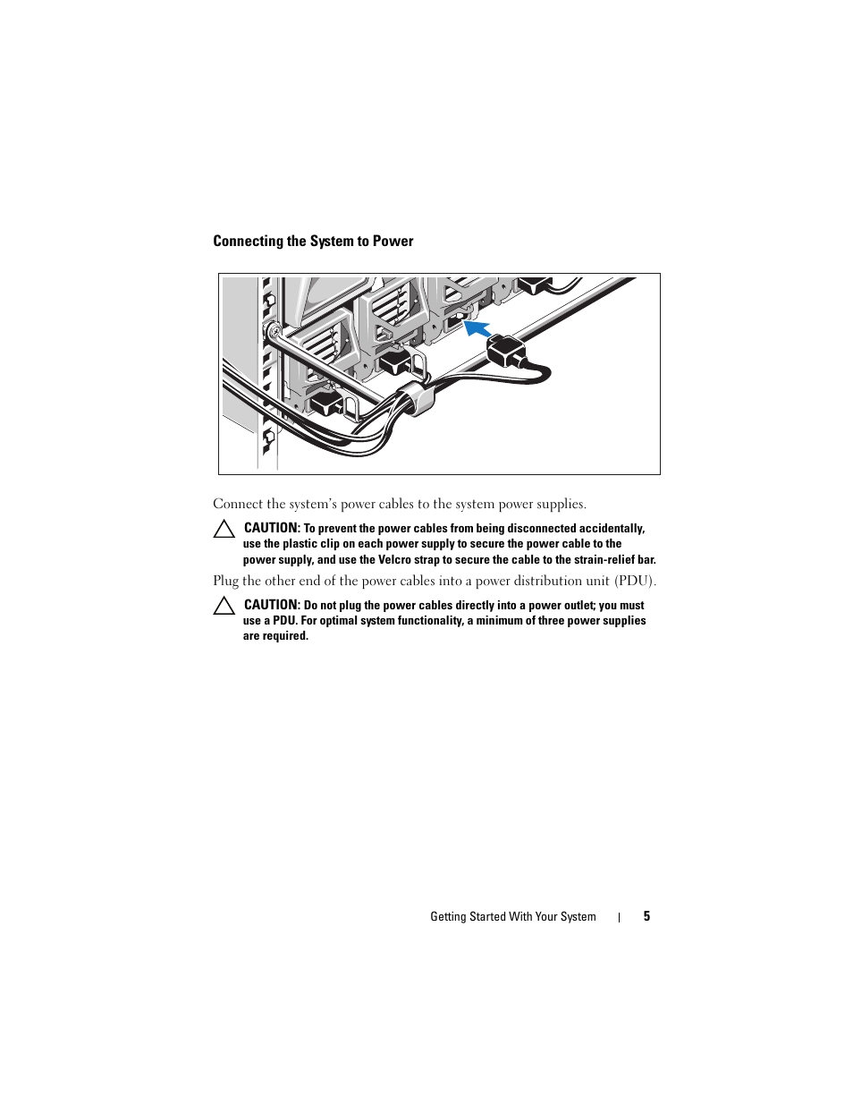 Connecting the system to power | Dell PowerEdge M610 User Manual | Page 7 / 92