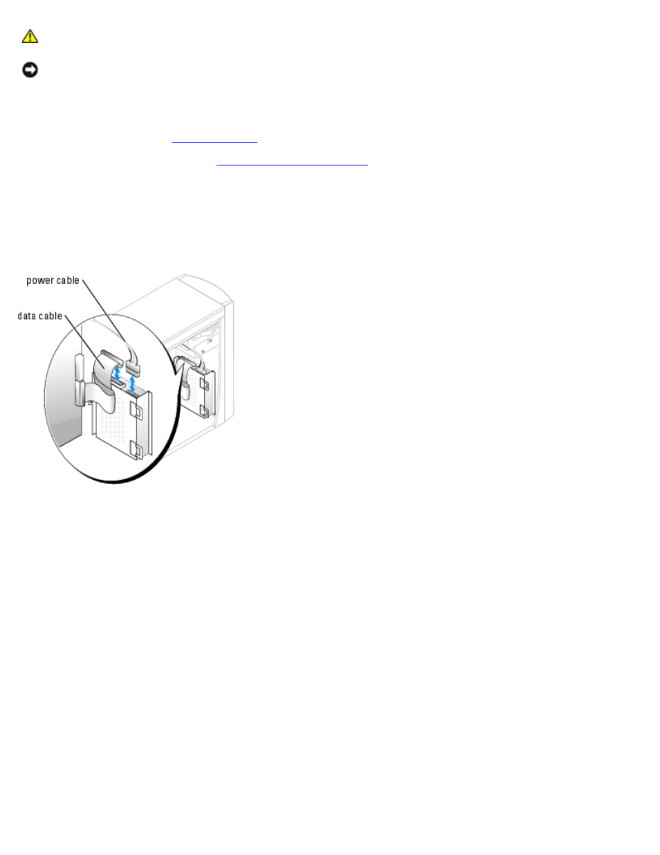 Removing a hard drive | Dell Dimension 1100/B110 User Manual | Page 35 / 54