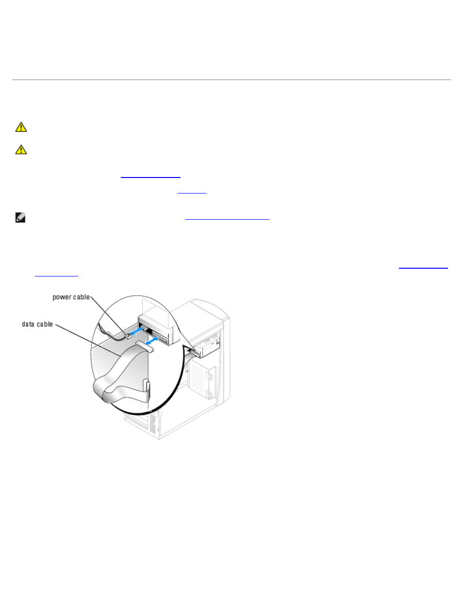 Floppy drive, Removing a floppy drive | Dell Dimension 1100/B110 User Manual | Page 38 / 54
