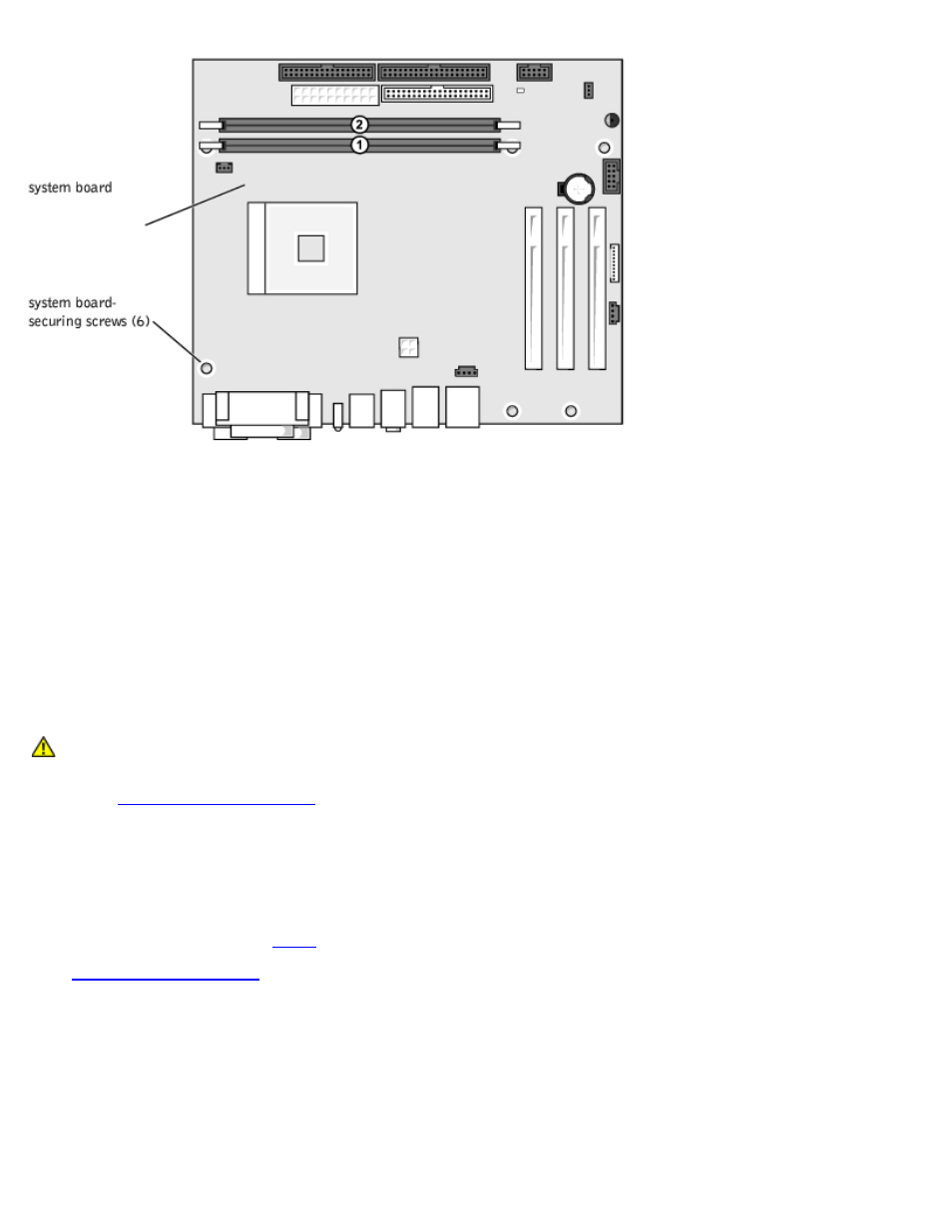 Installing the system board | Dell Dimension 1100/B110 User Manual | Page 50 / 54