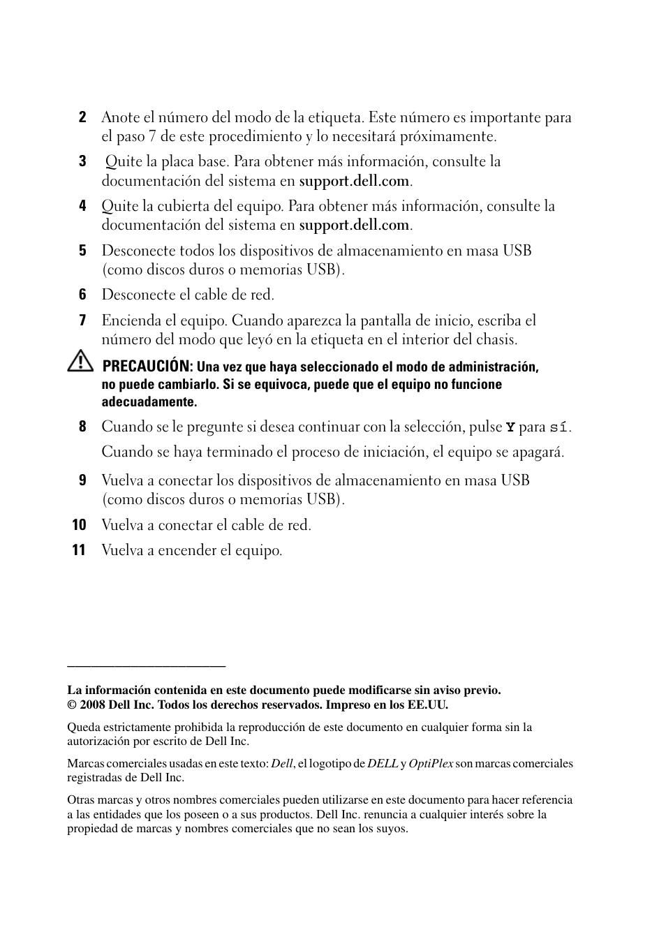 Dell OptiPlex 960 (Late 2008) User Manual | Page 14 / 16