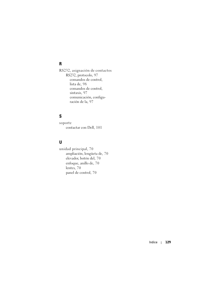 Dell Projector 1200MP User Manual | Page 129 / 260