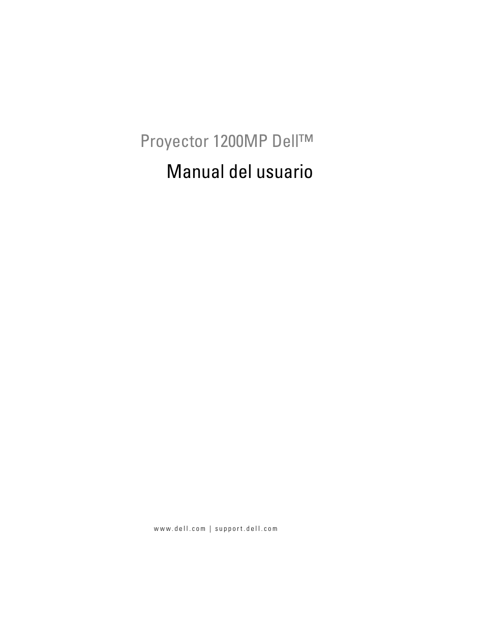 Proyector 1200mp dell, Manual del usuario | Dell Projector 1200MP User Manual | Page 65 / 260