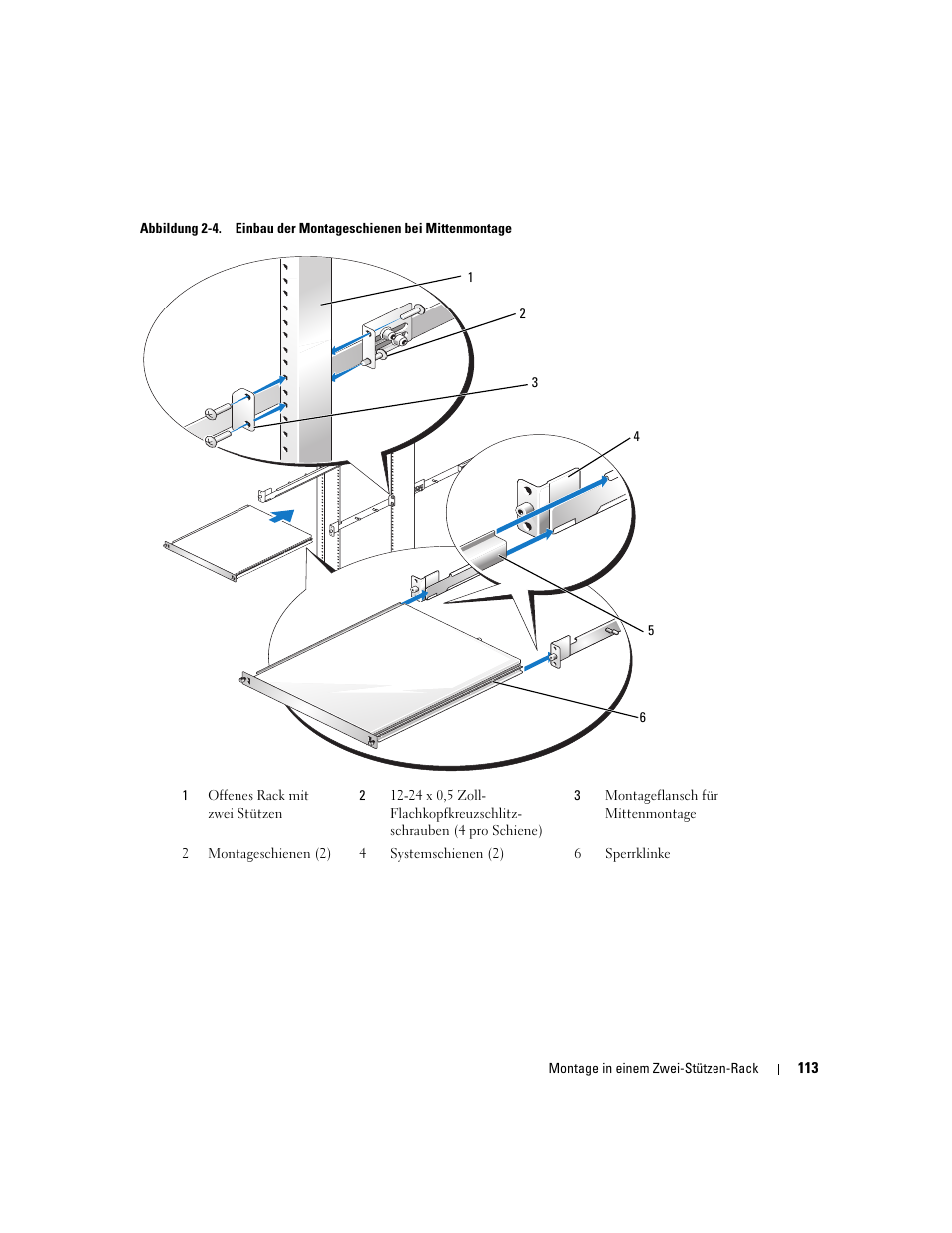 Abbildung 2-4), Uzschlitzschrauben (siehe abbildung 2-4) | Dell POWEREDGE 300 User Manual | Page 115 / 202
