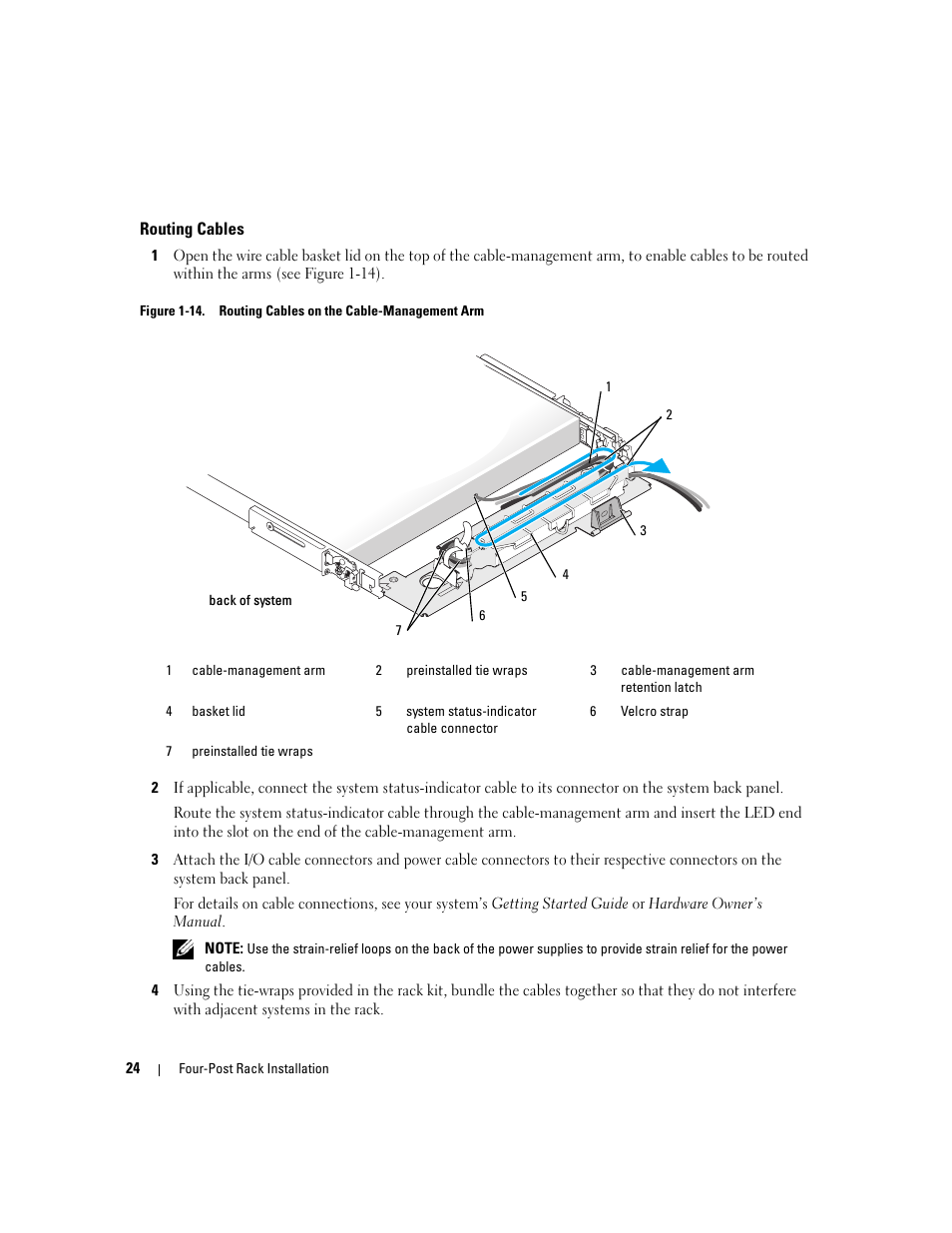 Routing cables | Dell POWEREDGE 300 User Manual | Page 26 / 202