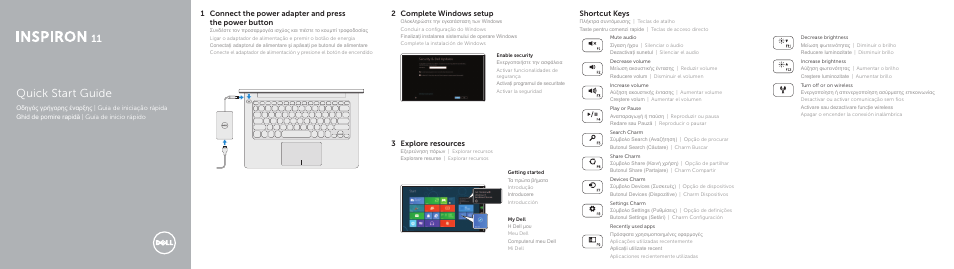 Dell Inspiron 11 (3137, Mid 2013) User Manual | 2 pages