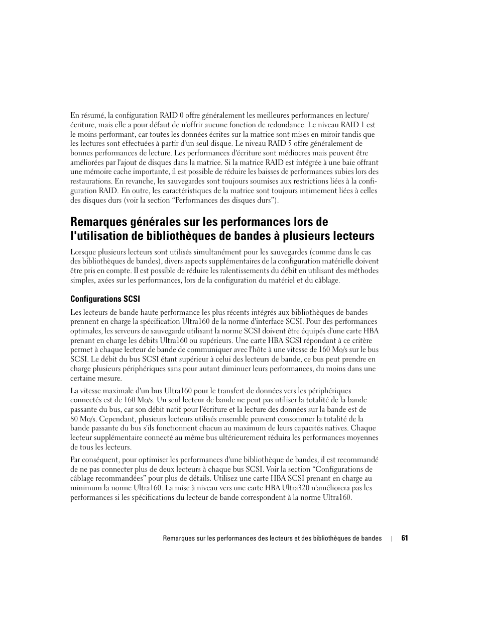 Configurations scsi | Dell PowerVault TL2000 User Manual | Page 61 / 176