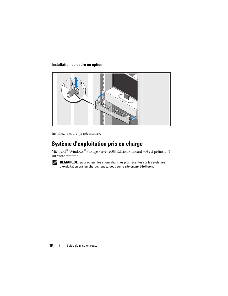 Système d'exploitation pris en charge | Dell PowerVault NX3100 User Manual | Page 20 / 52