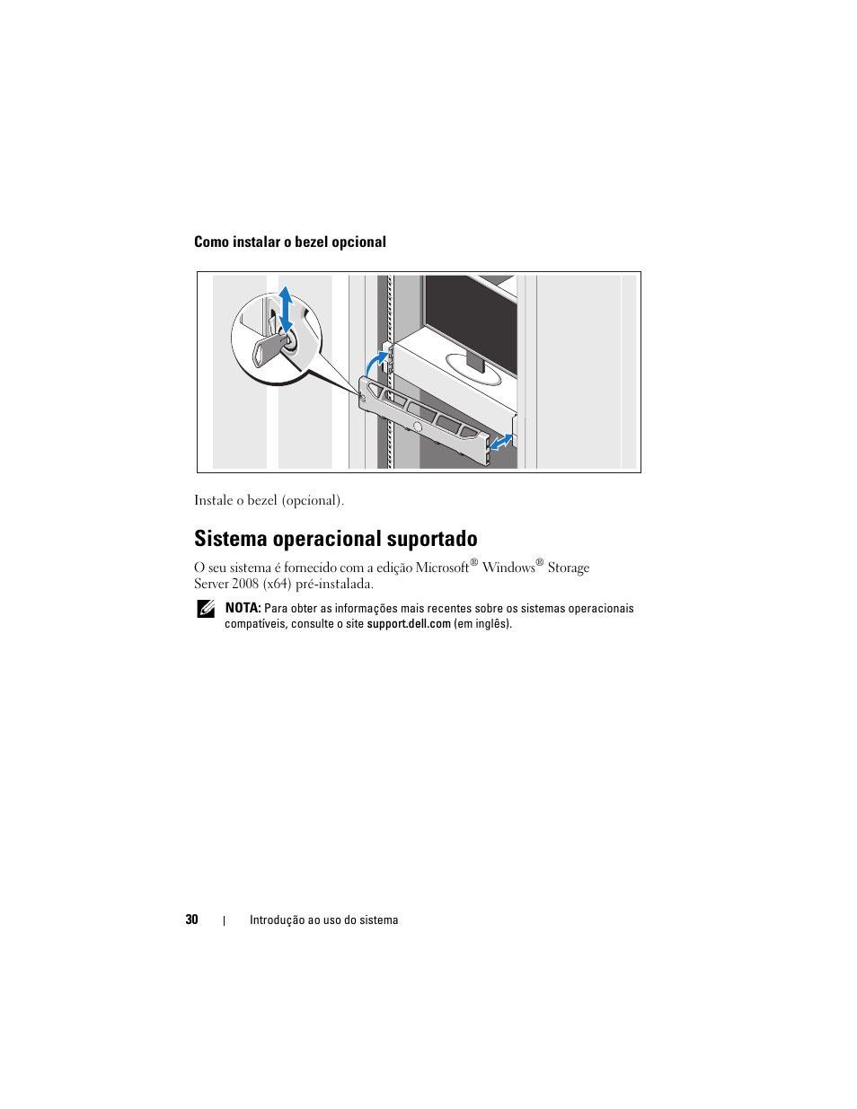 Sistema operacional suportado | Dell PowerVault NX3100 User Manual | Page 32 / 52